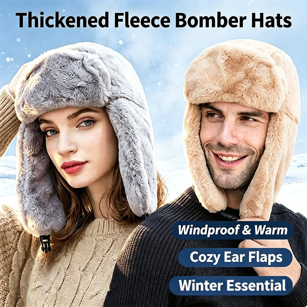 Unisex Thick Plush Trapper Hat - огляд і ціна Trapper Hat Ear Flap
