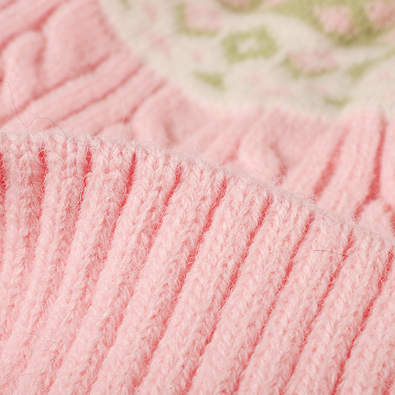 Double Lined Fair Isle Cable K - огляд і ціна Beanie Cuffed Knit