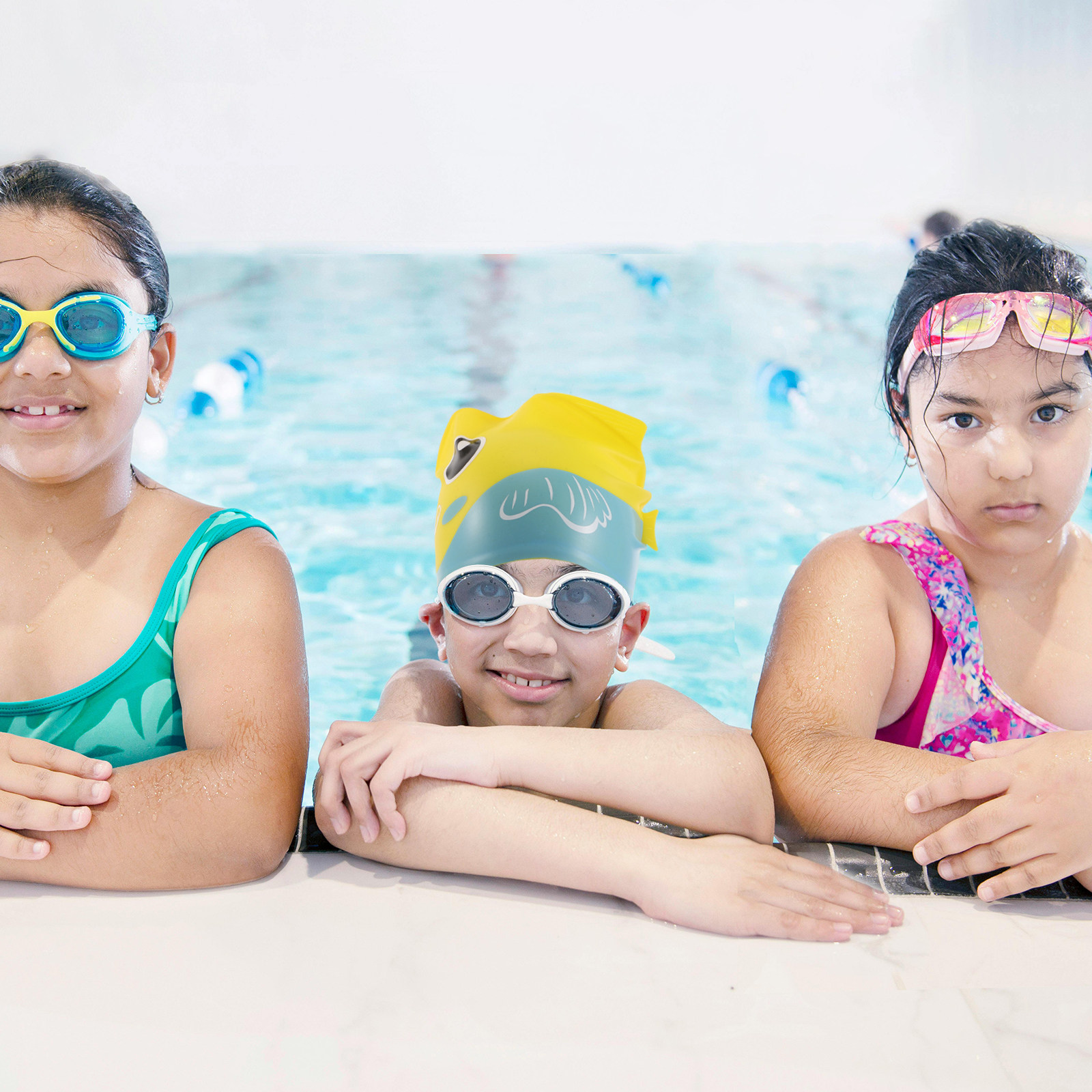 Silicone Swim Cap Cartoon Fish - огляд і ціна Swim Hat Silicone
