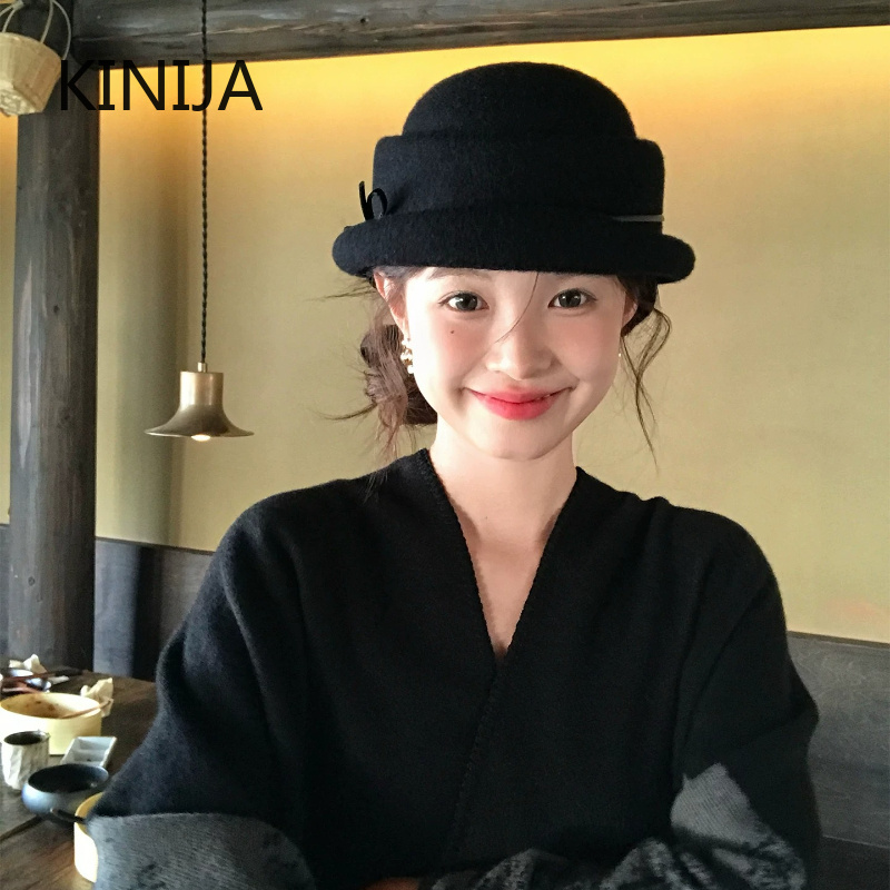 Hepburn Style Wool Top Hat Ber - огляд і ціна Beret French Wool