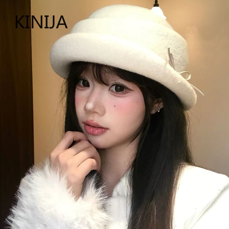 Hepburn Style Wool Top Hat Ber - огляд і ціна Beret French Wool